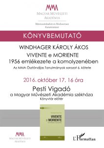 Windhager Károly Ákos könyvbemutatója