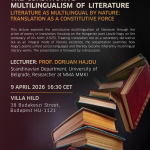 The Constitutive Multilingualism of Literature
